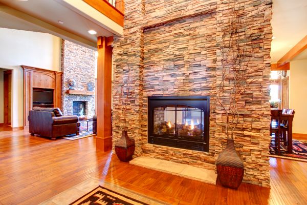 Stone Hearth Installation in Bella Vista